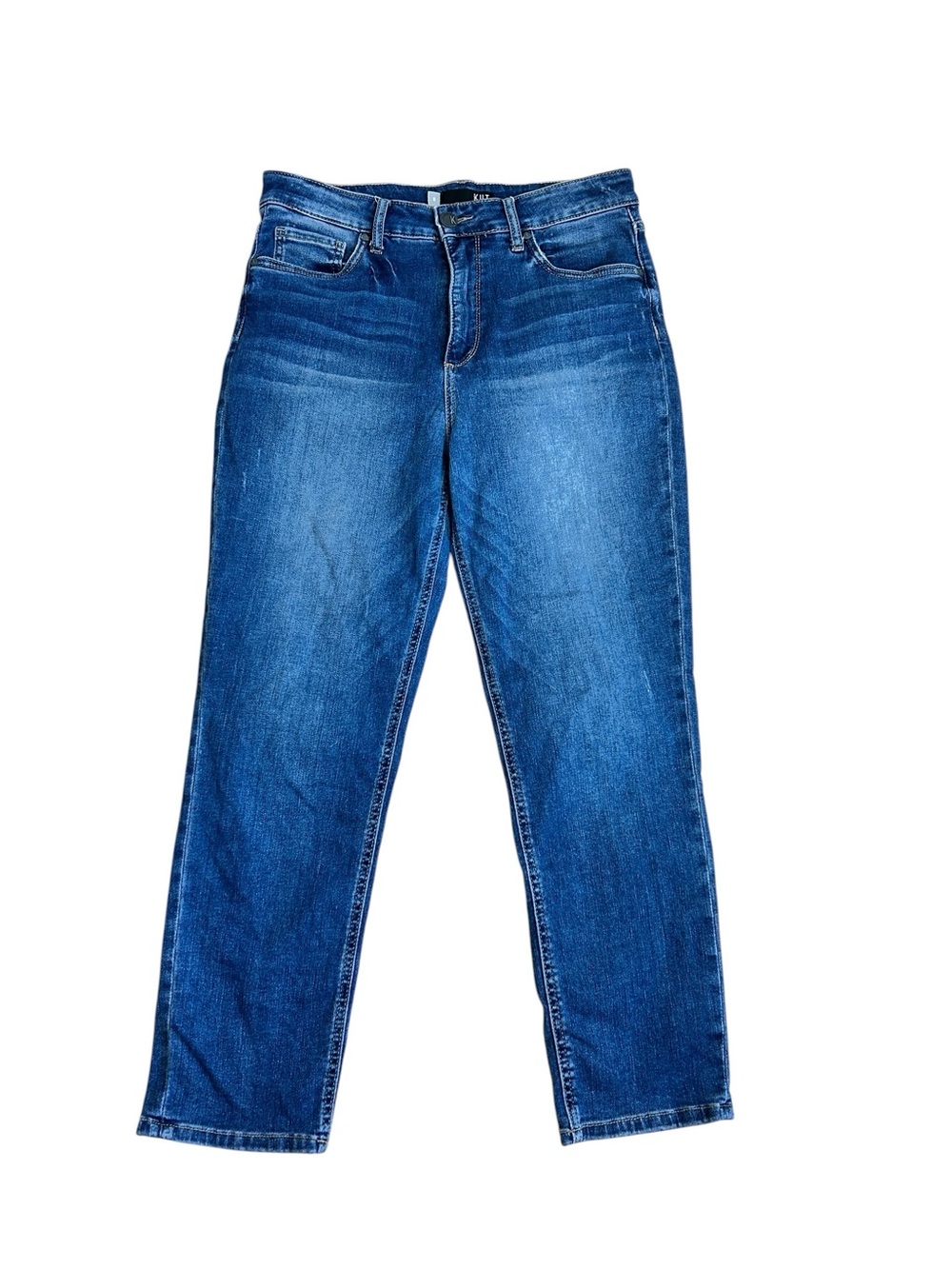 Kut From the Kloth High Rise Naomi Fab Ab Girlfriend Straight Leg Jeans size 8